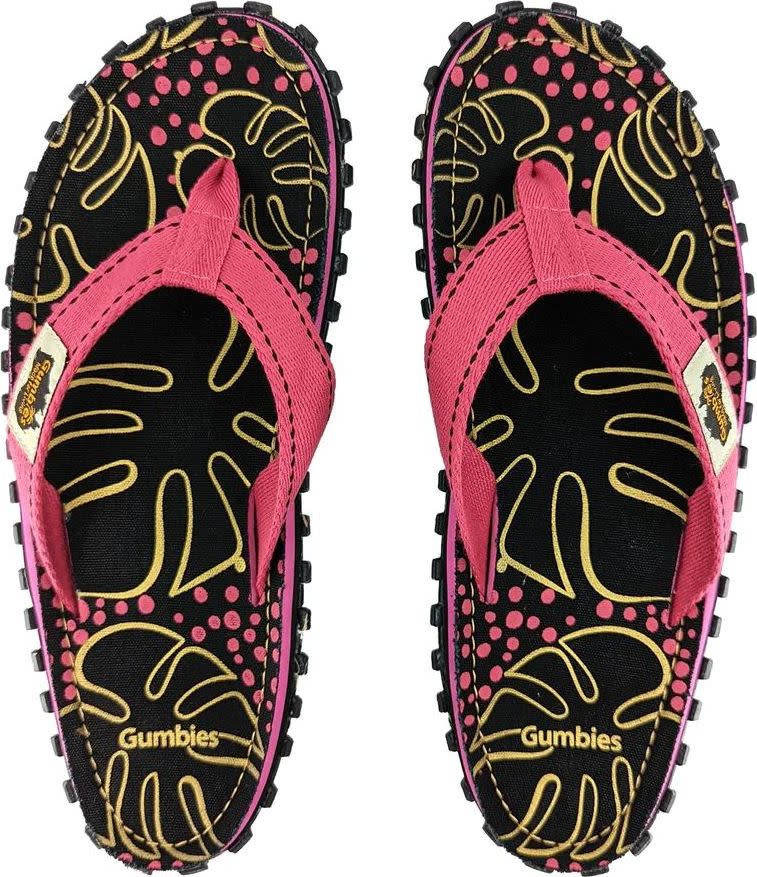 Gumbies Unisex Islander Tropical Black