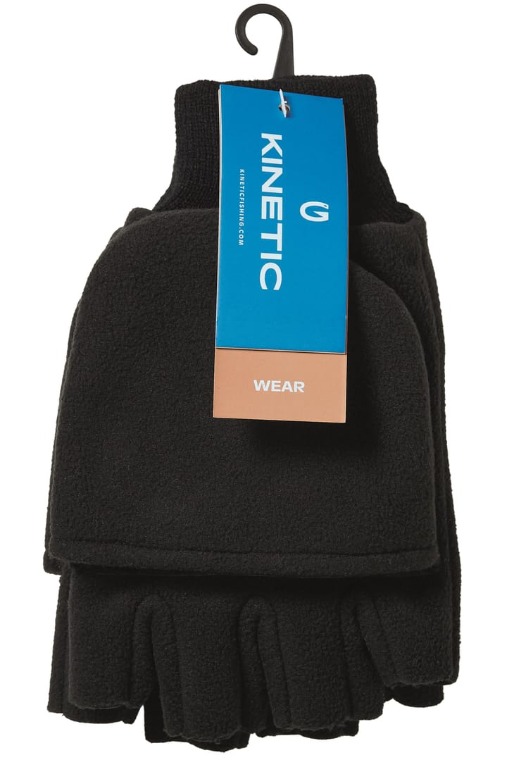 Kinetic Kinetic Wind Stop Fold Over Mitt Black Kinetic