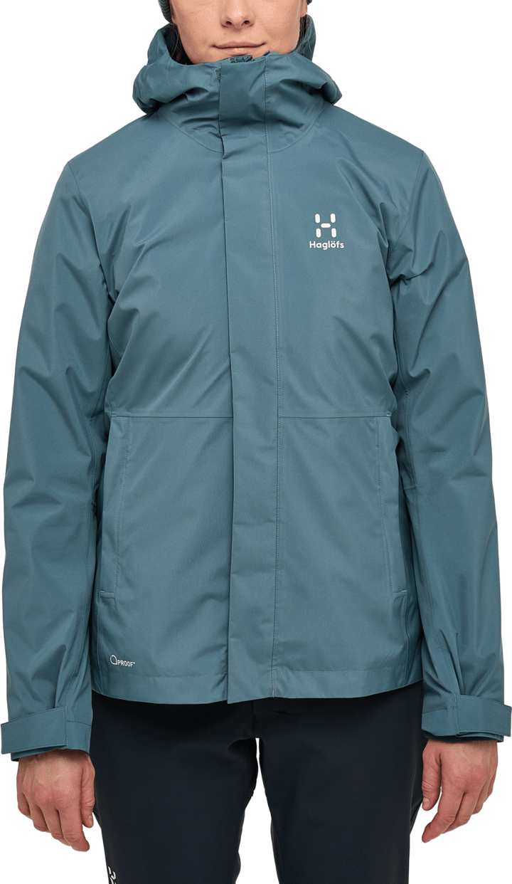 Haglöfs Women's Gran 3-in-1 Proof Jacket Steel Blue/Tarn Blue Haglöfs