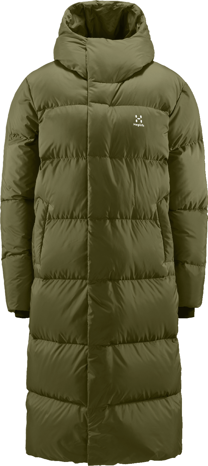 Haglöfs Women's Long Down Parka Olive Green