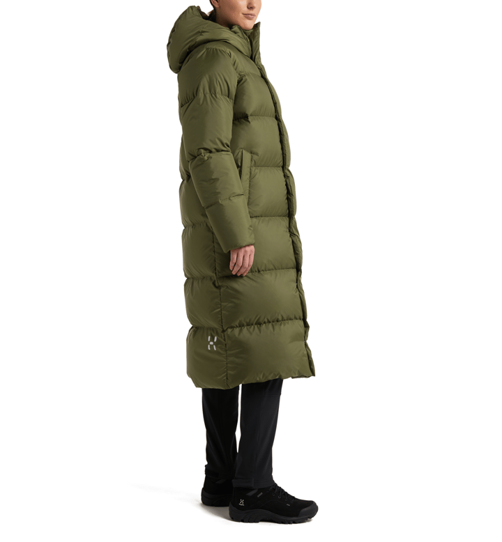 Haglöfs Women's Long Down Parka Olive Green Haglöfs