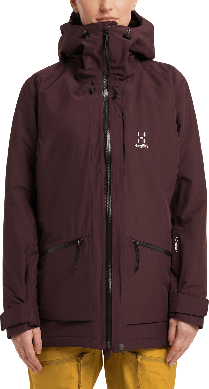 Women's Lumi Insulated Parka Burgundy Brown