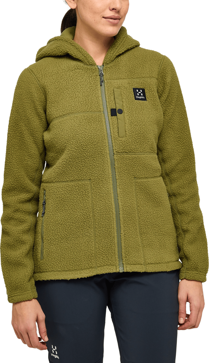 Haglöfs Women's Malung Pile Hood Olive Green Haglöfs