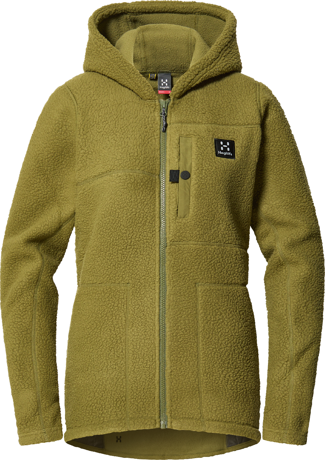 Haglöfs Women’s Malung Pile Hood Olive Green