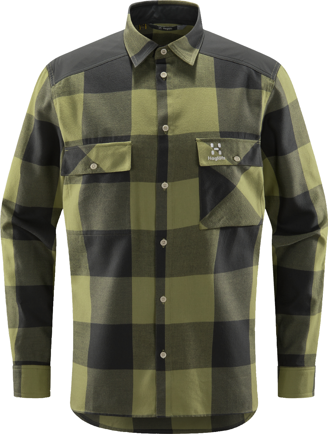 Haglöfs Men’s Timmer Shirt Thyme Green/Magnetite