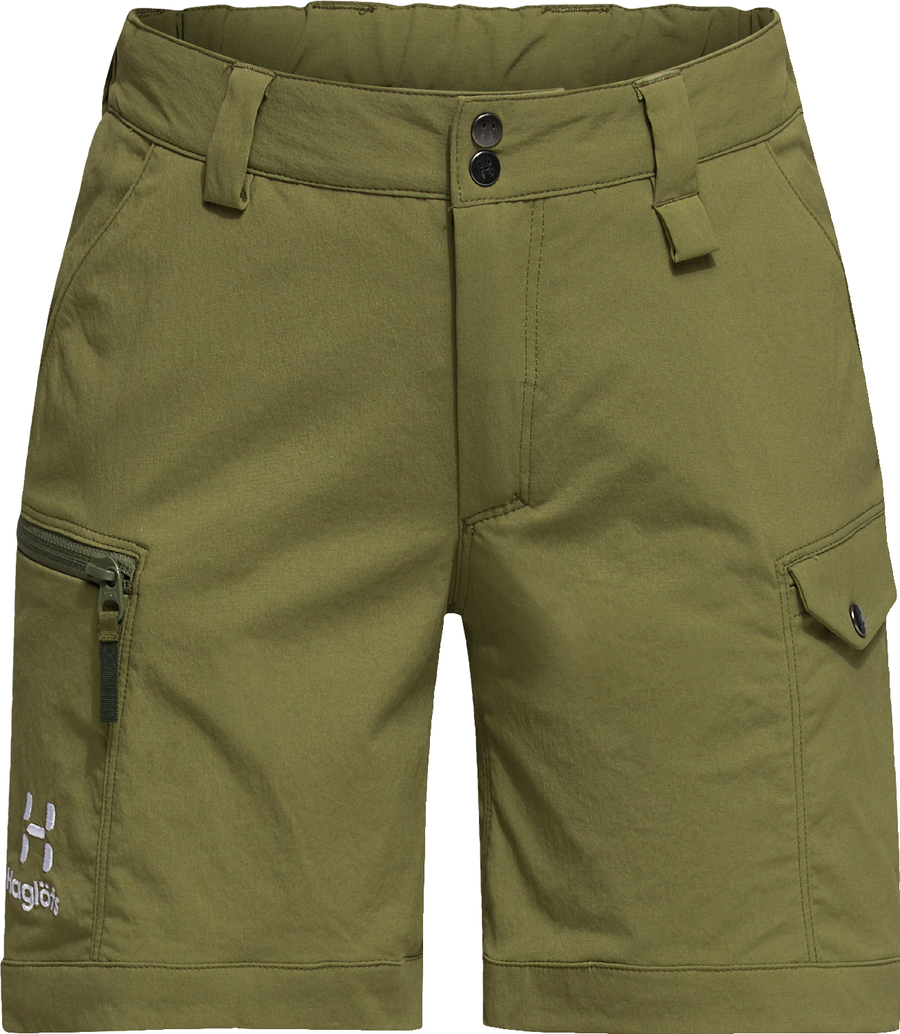 Haglöfs Juniors’ Mid Fjell Shorts Olive Green