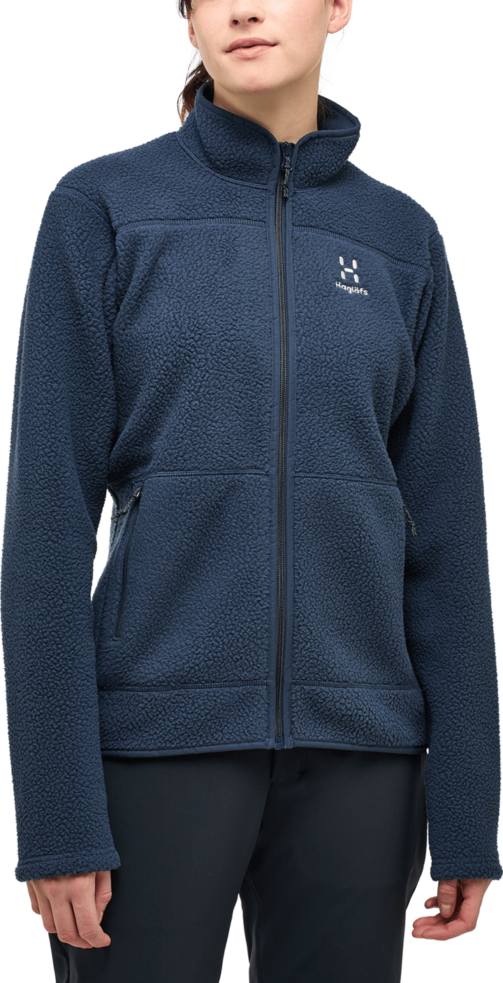 Haglöfs Women's Mossa Pile Jacket Tarn Blue Haglöfs