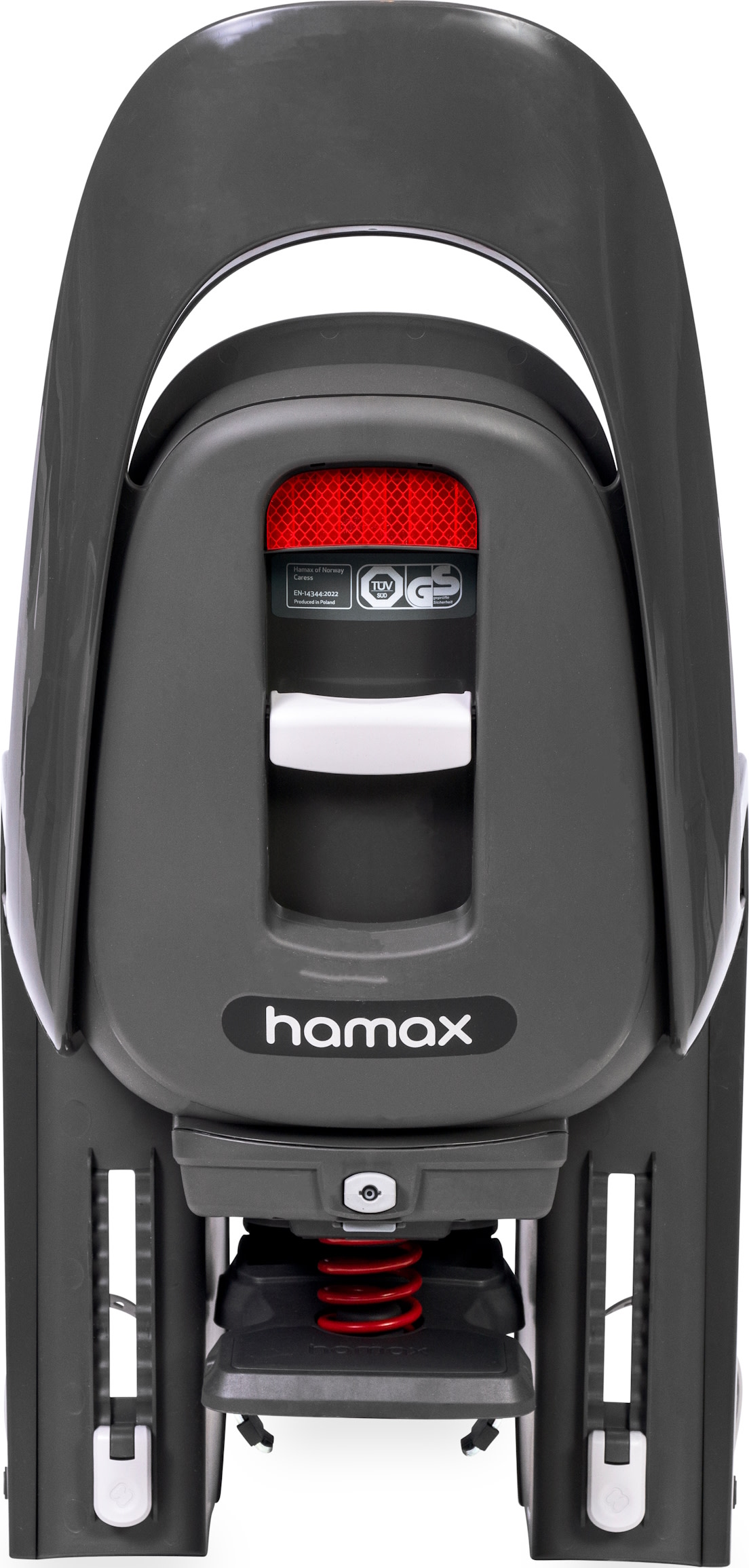 Hamax Caress with Carrier Adapter Dark Grey Red Buy Hamax Caress with Carrier Adapter Dark Grey Red here Outnorth