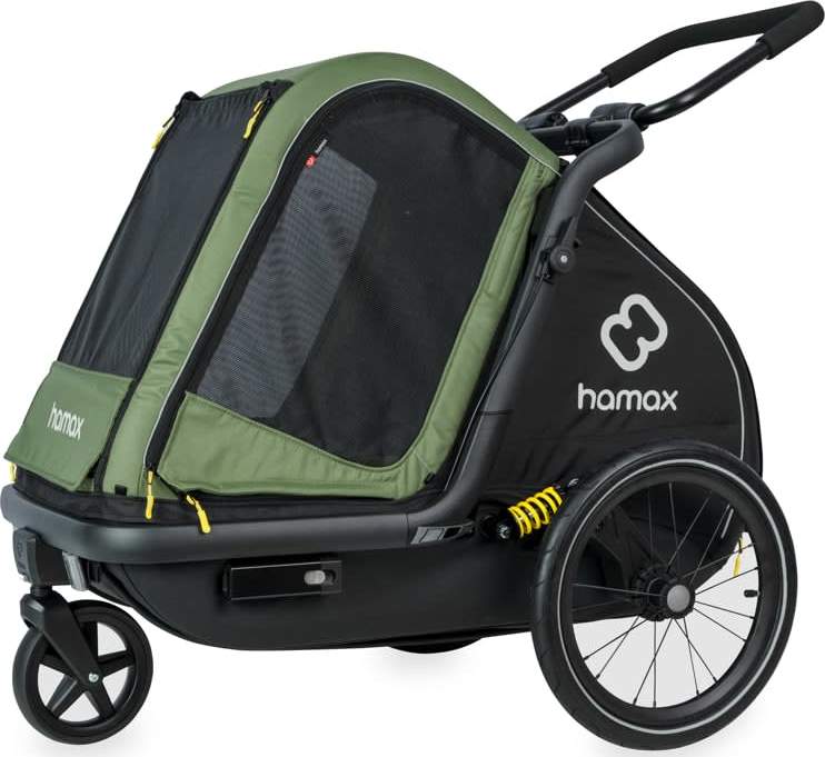 Hamax Pluto M Dog Trailer Green/Black