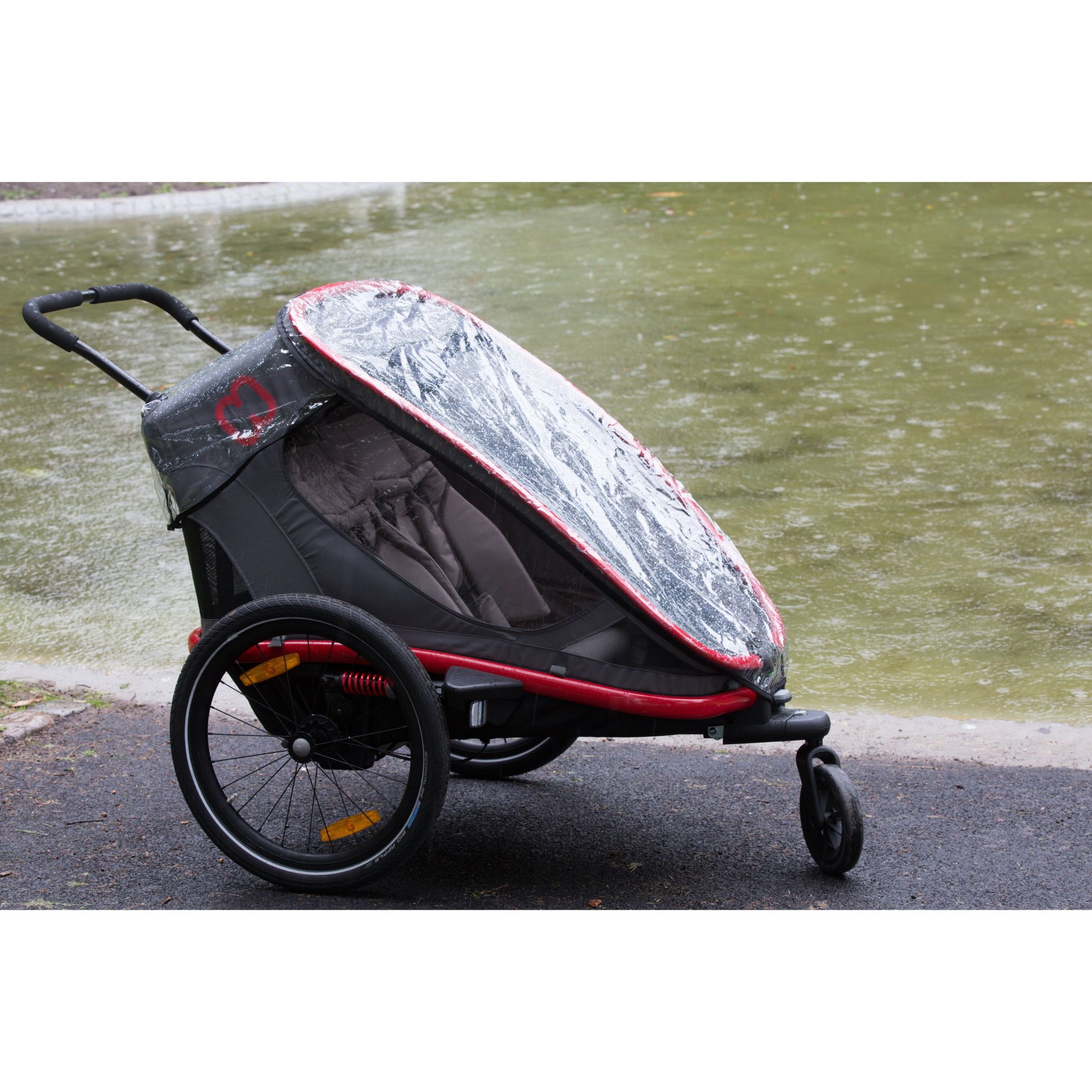 Bike trailer cheap rain cover