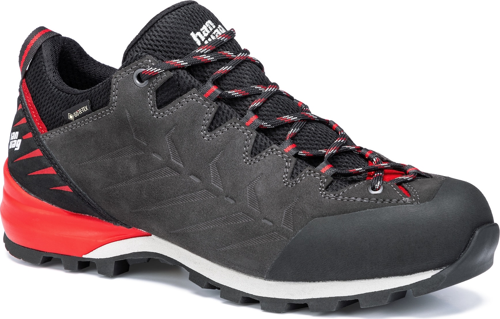 Hanwag Men’s Makra Pro Low Gore-Tex Asphalt/Red