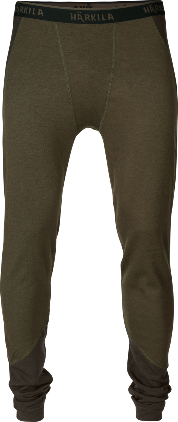 Härkila Men’s Base Warm Long Johns Willow Green/Shadow Brown