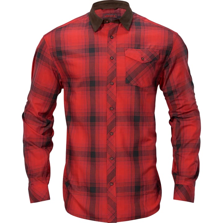 Härkila Men's Driven Hunt Flannel Shirt Red/Black Check Härkila