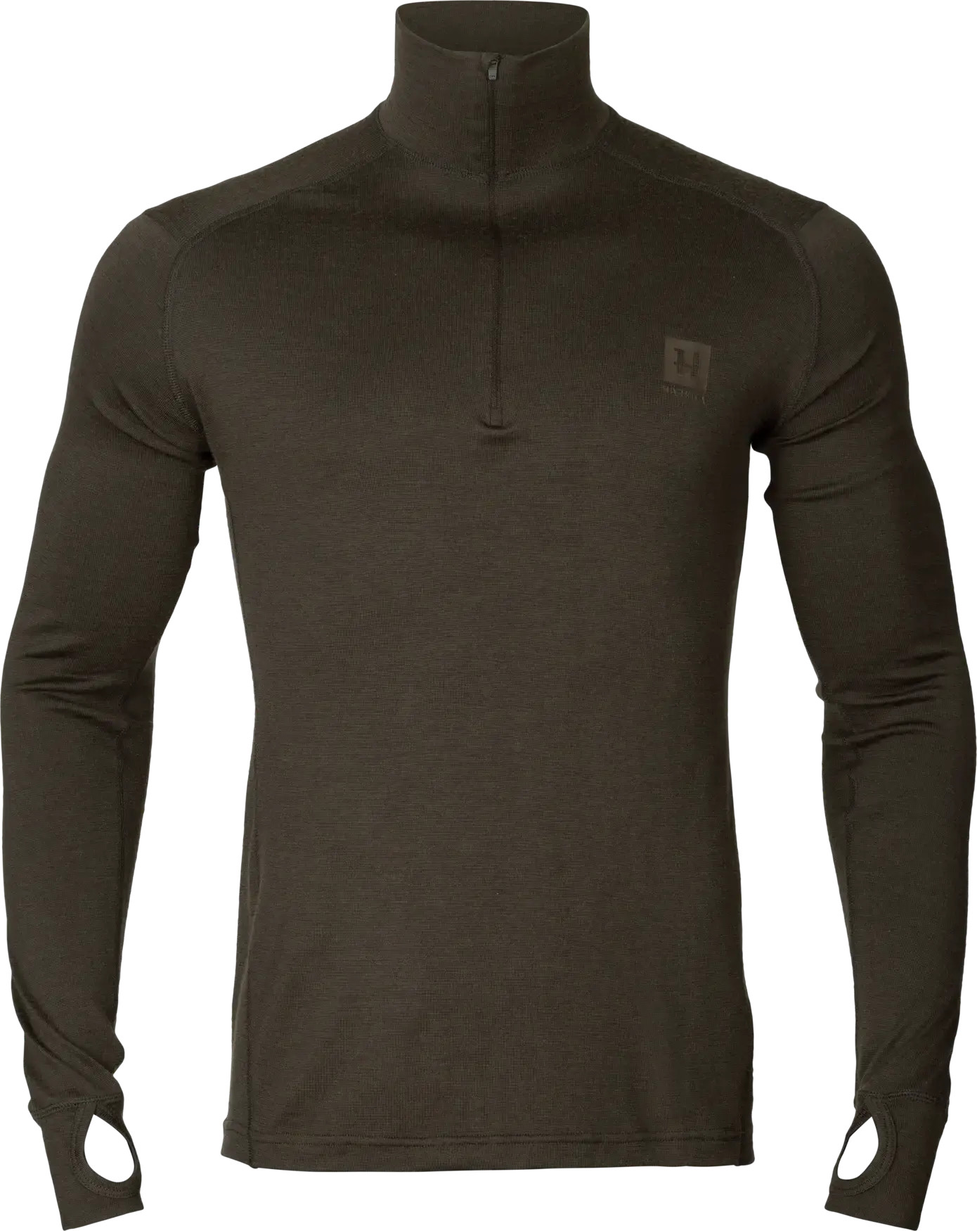 Härkila Men’s Härkila Base All Season Half Zip Neck Shadow Brown