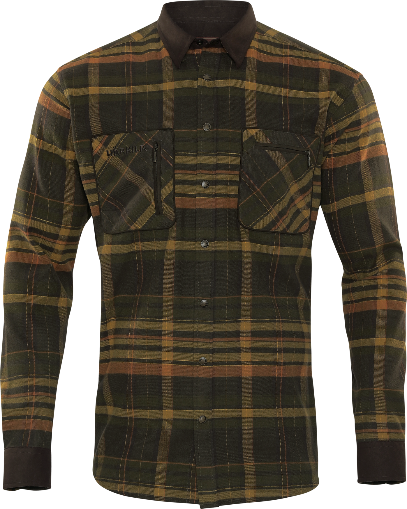 Härkila Men’s Pajala Shirt Green/Brown