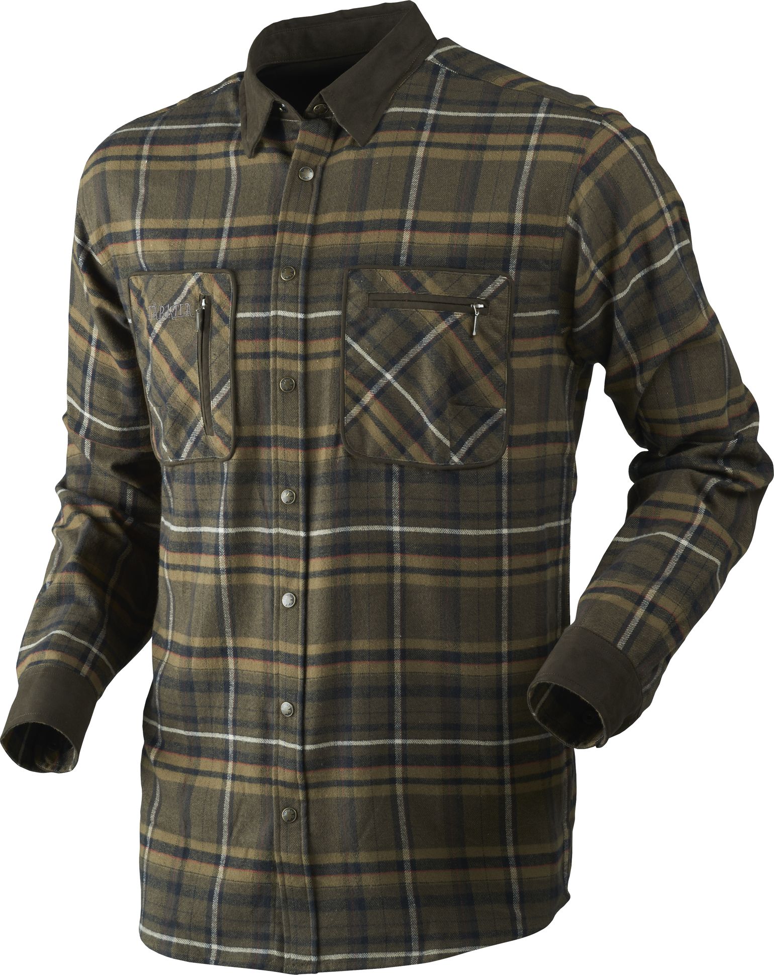 Härkila Men's Pajala Shirt Willow Green Check