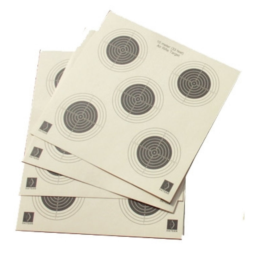 Hatsan Paper Target 5-Spot 100 pcs Beige