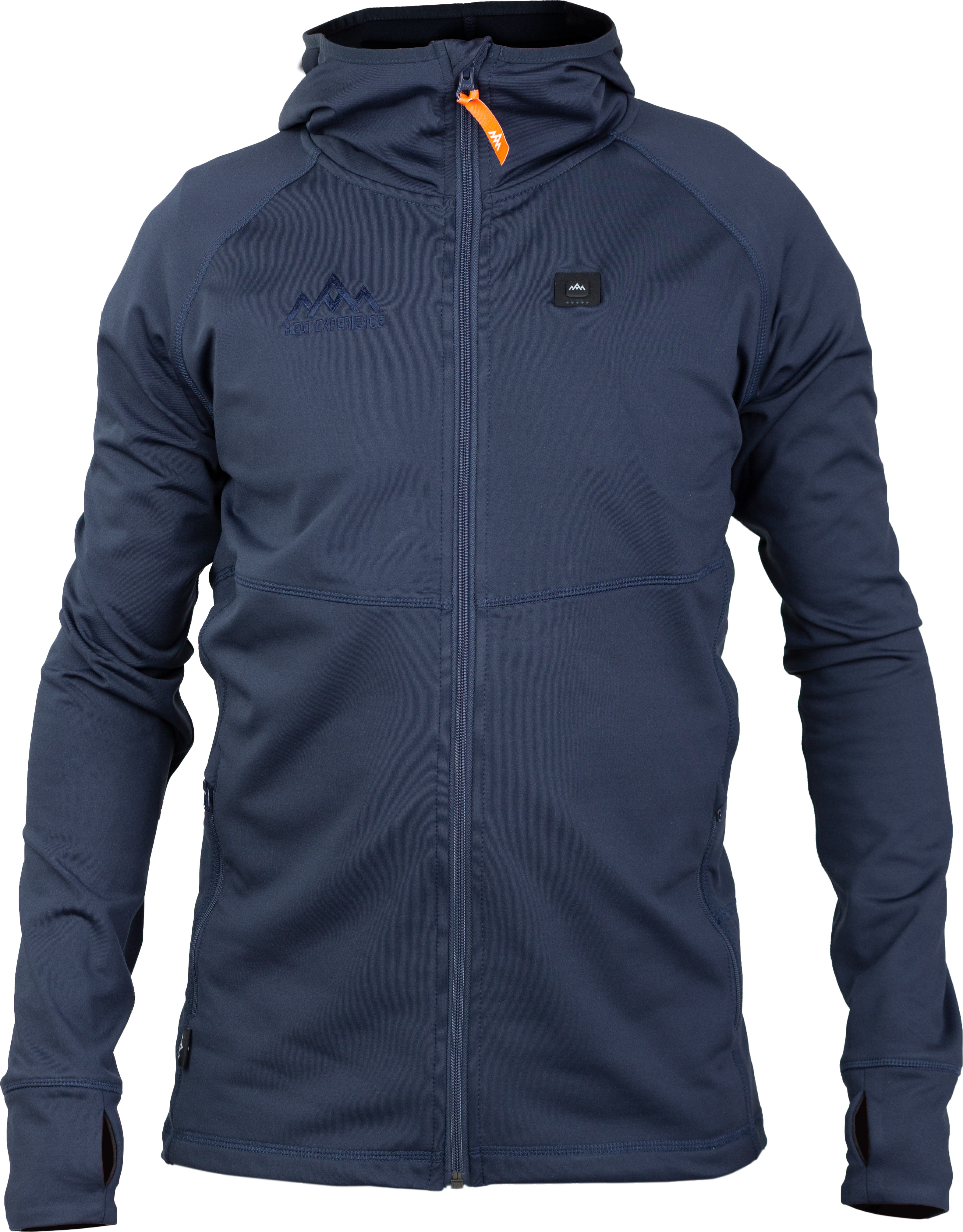 Heat Experience Men’s Anyday Heated Zip Hoodie Navy/Blue