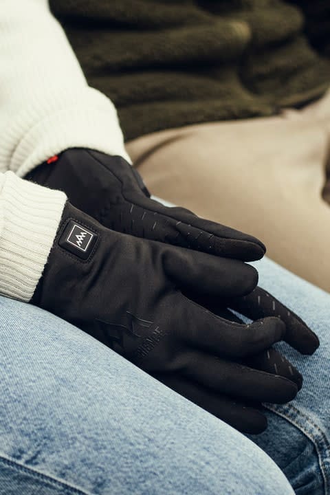 Heat Experience Unisex Heated Liner Gloves Black Heat Experience