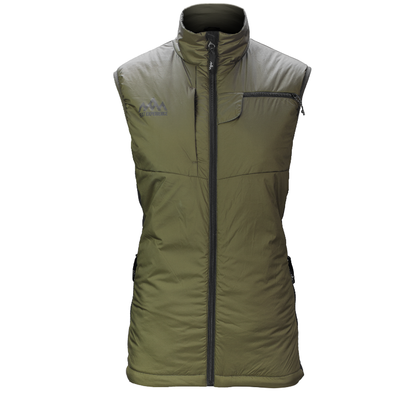 Heat Experience Women’s Heated Hunt Vest Olive Green