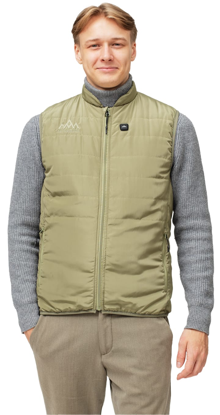 Heat Experience Men's HeatX Heated Everyday Vest Lichen Green Heat Experience