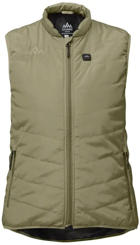 Heat Experience Women's Heated Everyday Vest Lichen Green