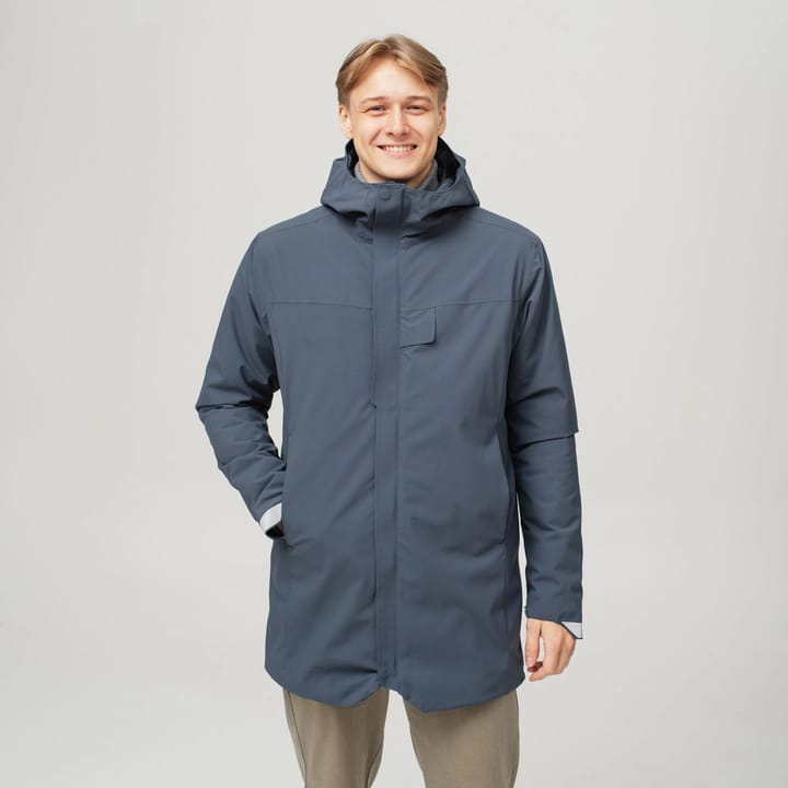 Heat Experience Heatx Heated Oslo Coat Mens Navy Heat Experience