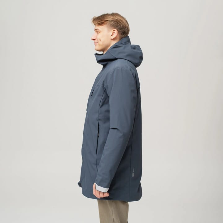 Heat Experience Heatx Heated Oslo Coat Mens Navy Heat Experience