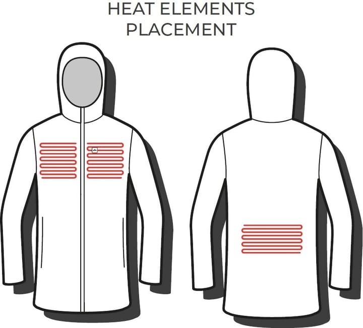 Heat Experience Men's Heatx Heated Oslo Coat  Black Heat Experience