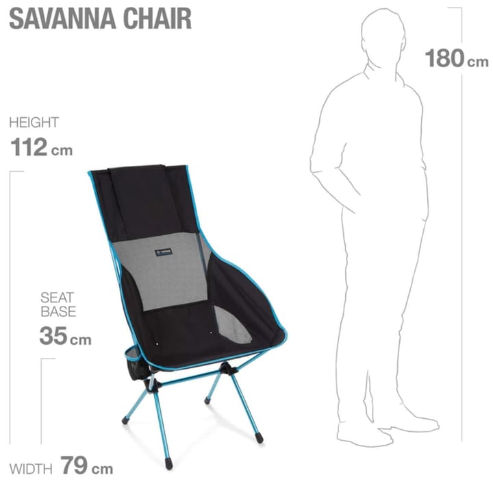 Helinox Savanna Chair Black Black/O Blue Helinox