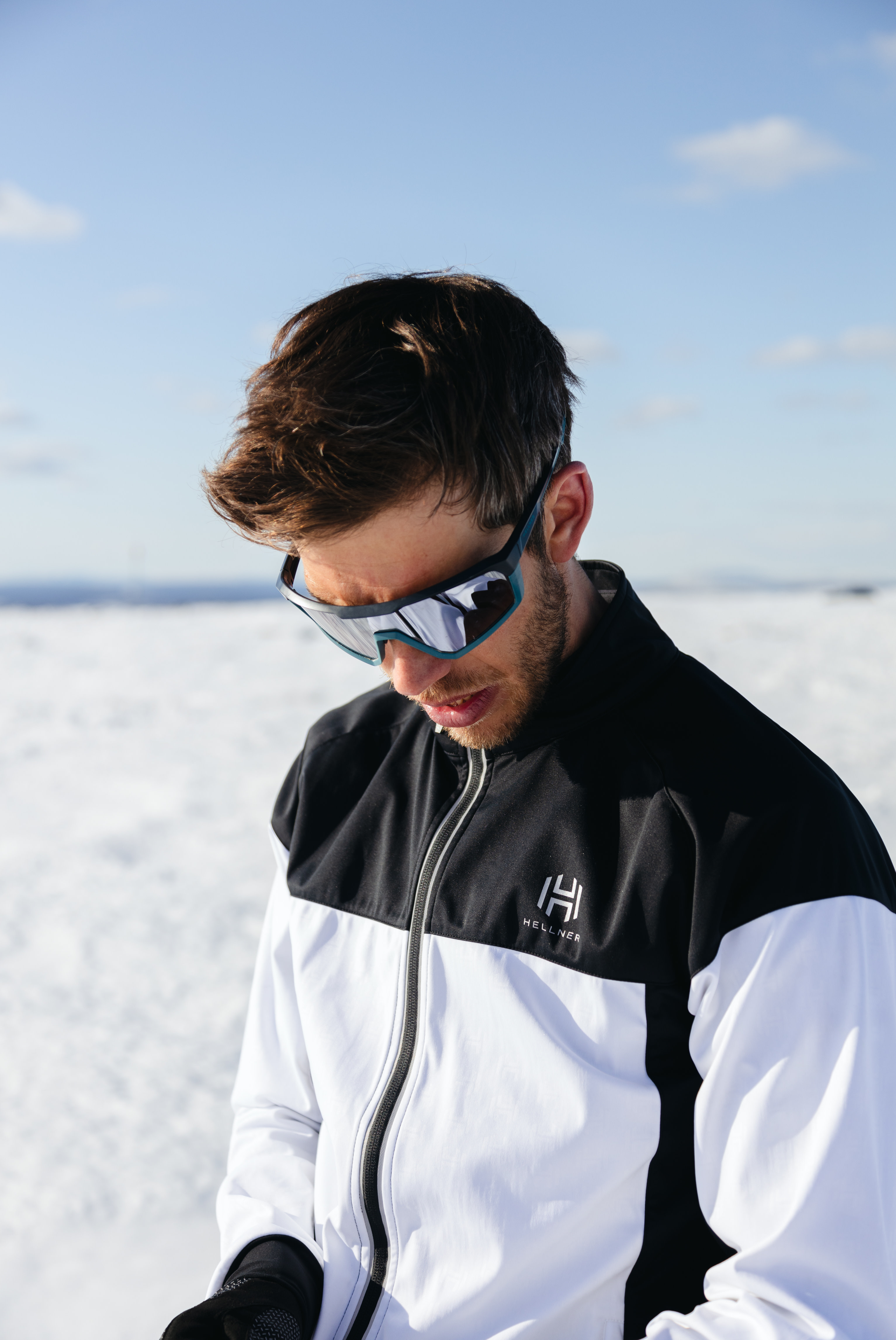 Black white outlet ski jacket