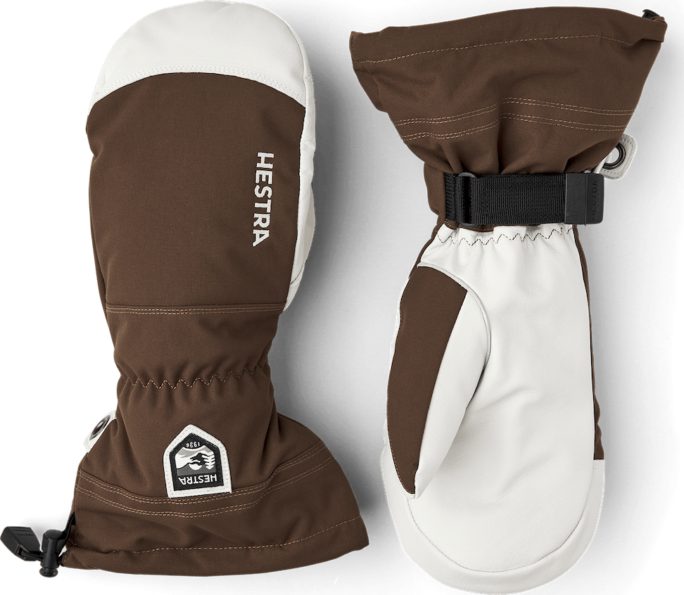 Hestra Army Leather Heli Ski Mitt Espresso