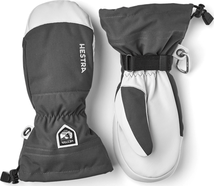 Hestra Army Leather Heli Ski Mitt Grey Hestra