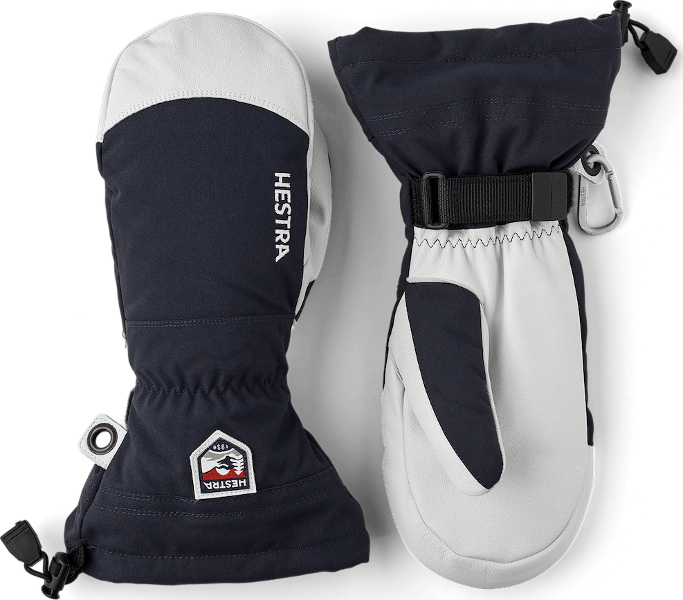 Hestra Army Leather Heli Ski Mitt Marine