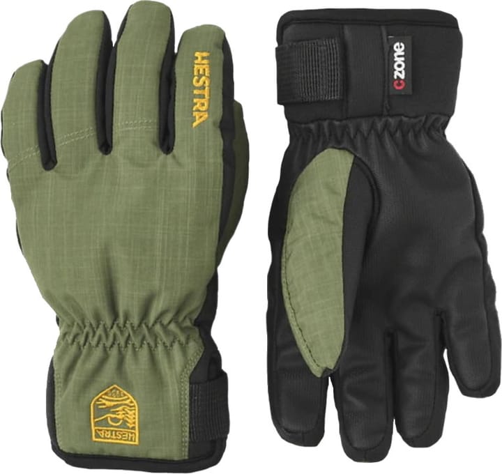 Hestra Kids' Ferox Primaloft 5-Finger Green Hestra