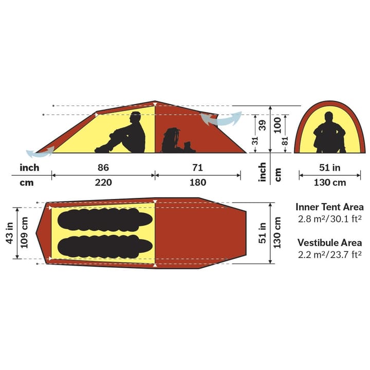 Hilleberg Nallo 2 GT Red Hilleberg