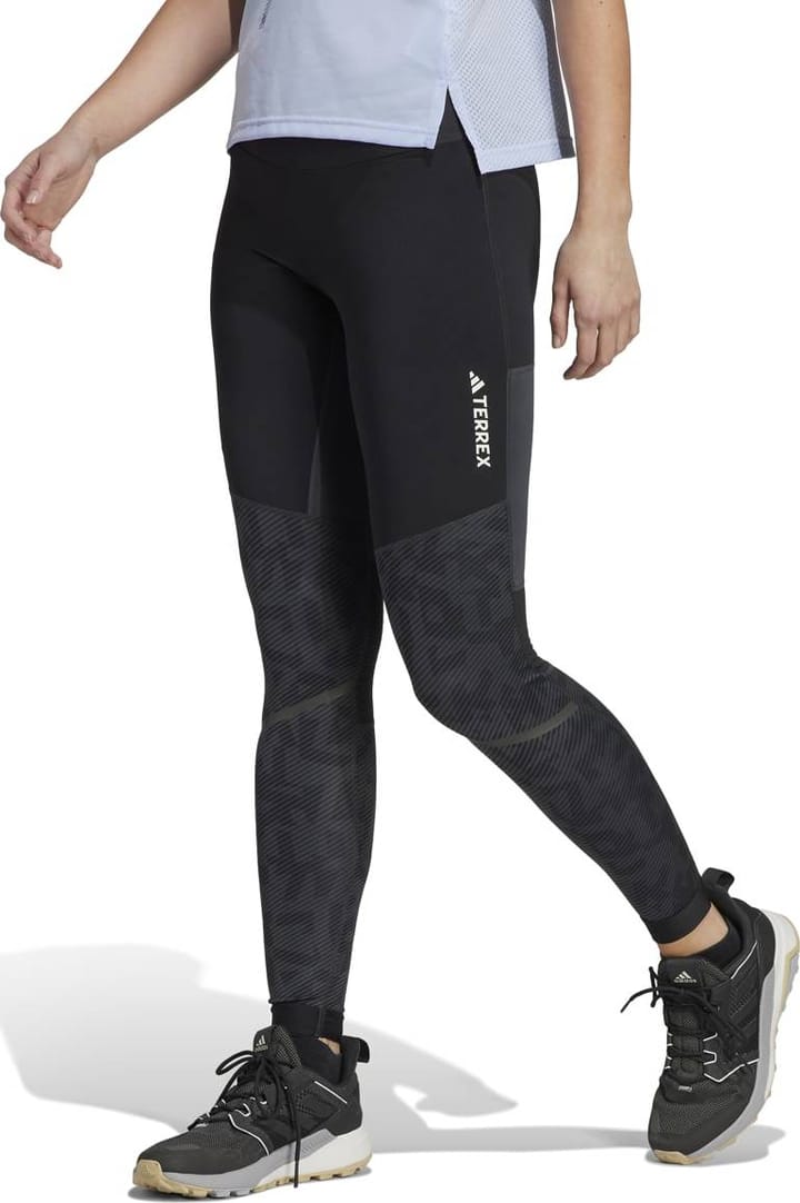 Adidas Women's Terrex Agravic Trail Running Tights  CARBON Adidas