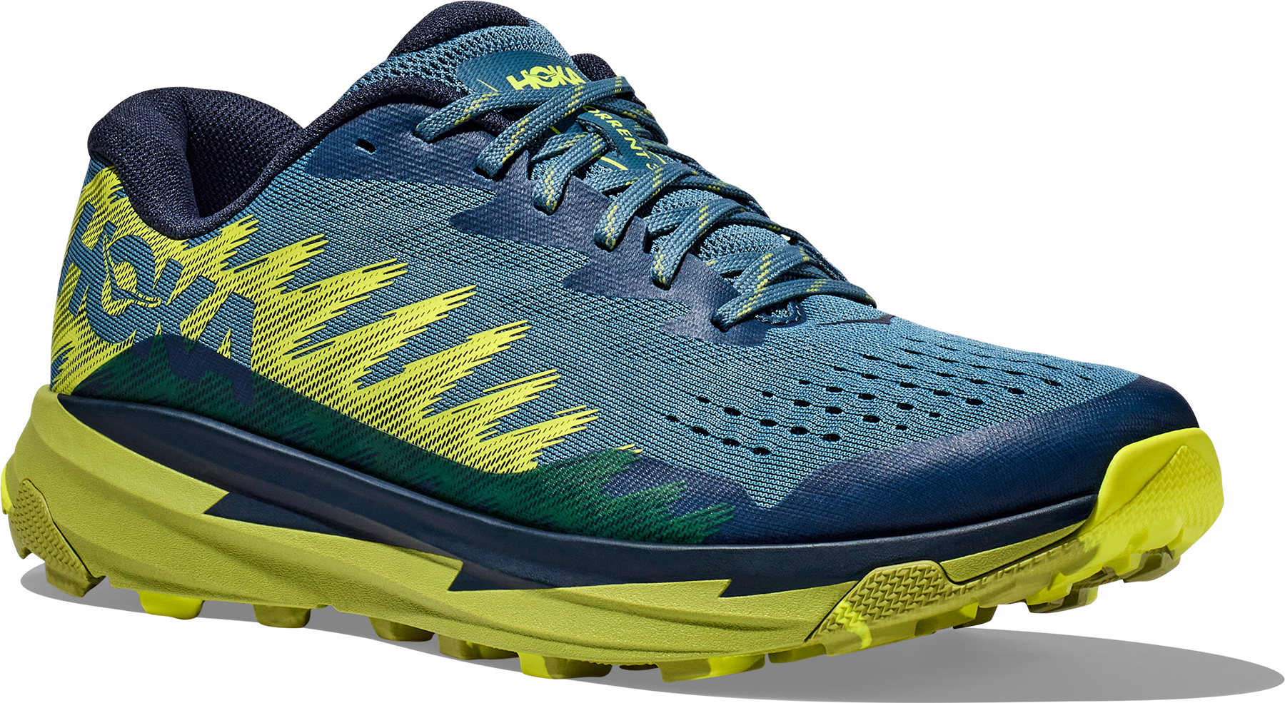 Zapatillas Hoka Torrent 3 Hombre Bluesteel Citron. Oferta y