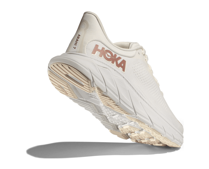 Hoka Women's Arahi 7 Blanc De Blanc / Rose Gold Hoka