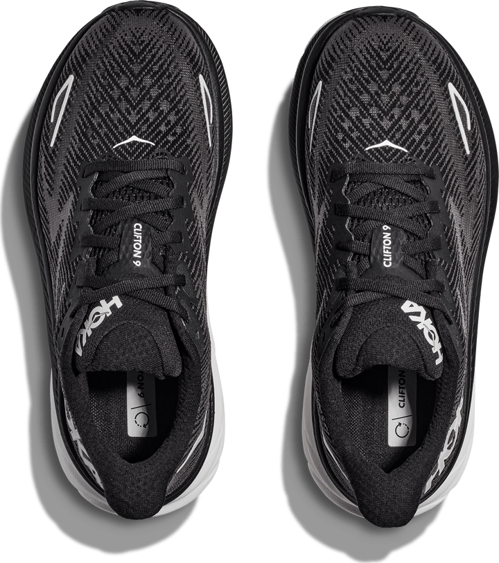 Hoka Women's Clifton 9 Wide Black/White Hoka