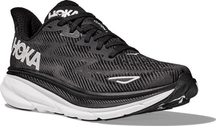 Hoka Women's Clifton 9 Wide Black/White Hoka