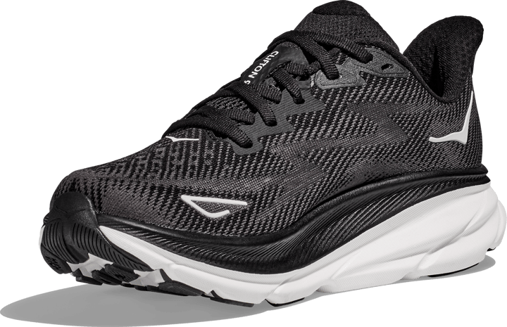 Hoka Women's Clifton 9 Wide Black/White Hoka