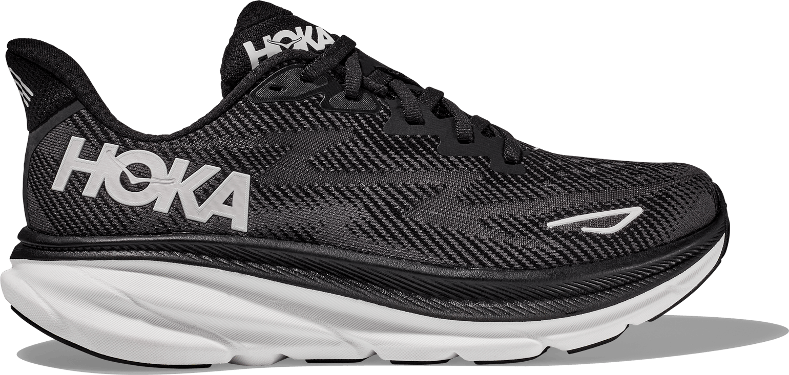 Hoka Women's Clifton 9 Wide Black/White