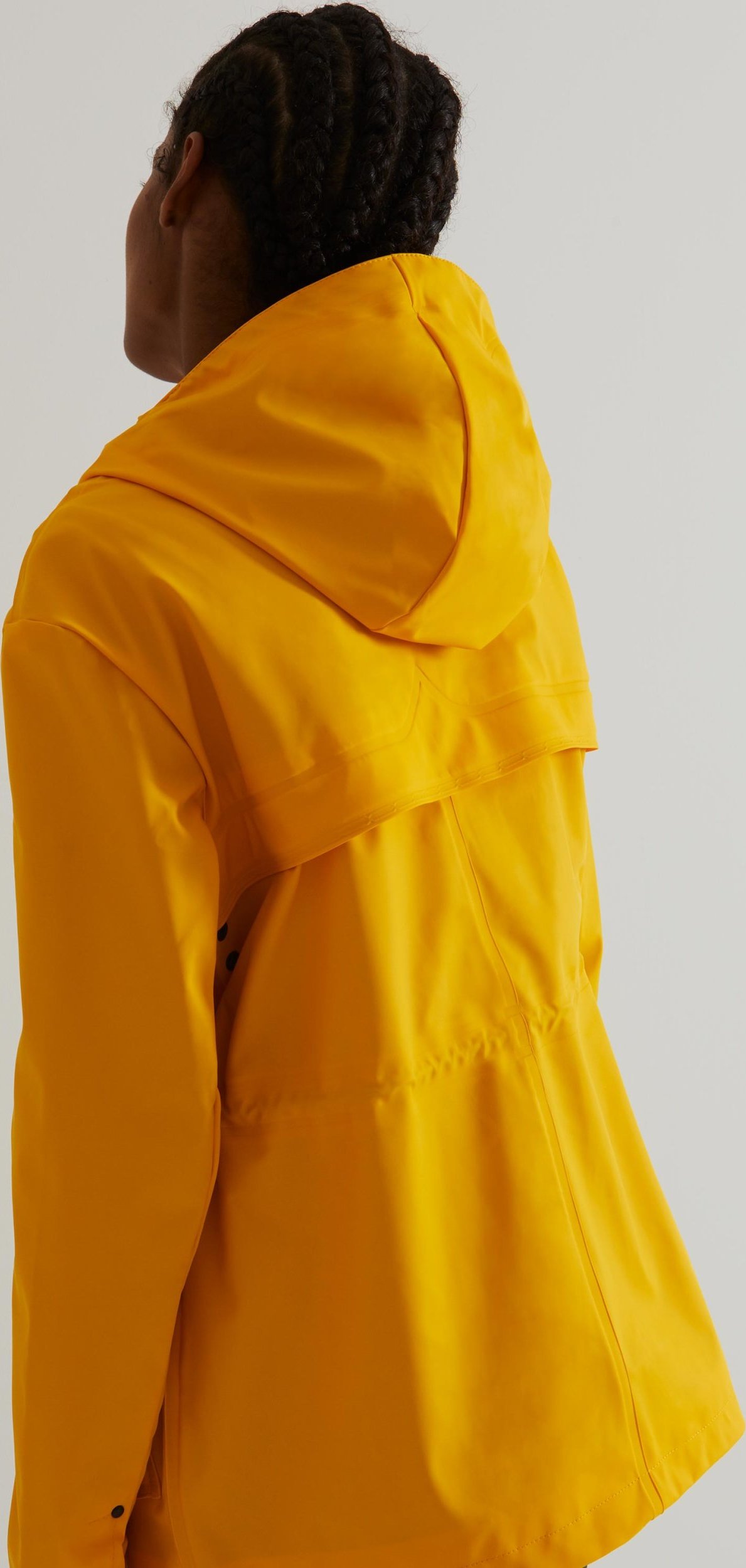 Yellow hot sale rubberised raincoat