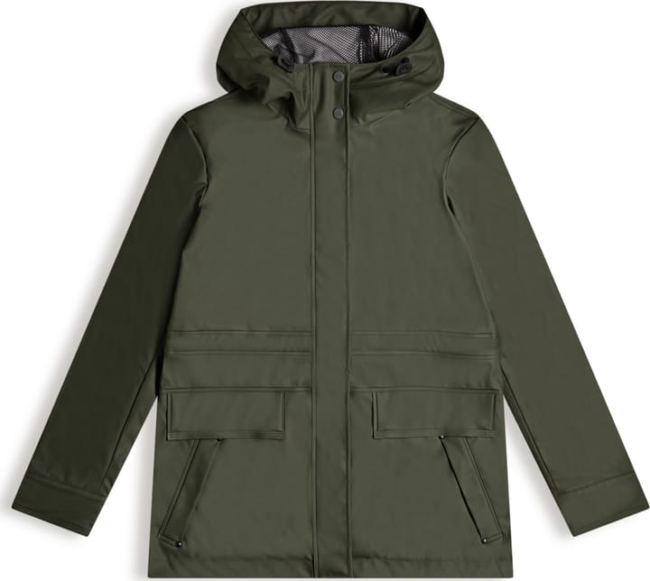 HUNTER Women s Lightweight Waterproof Rain Jacket Dark Olive