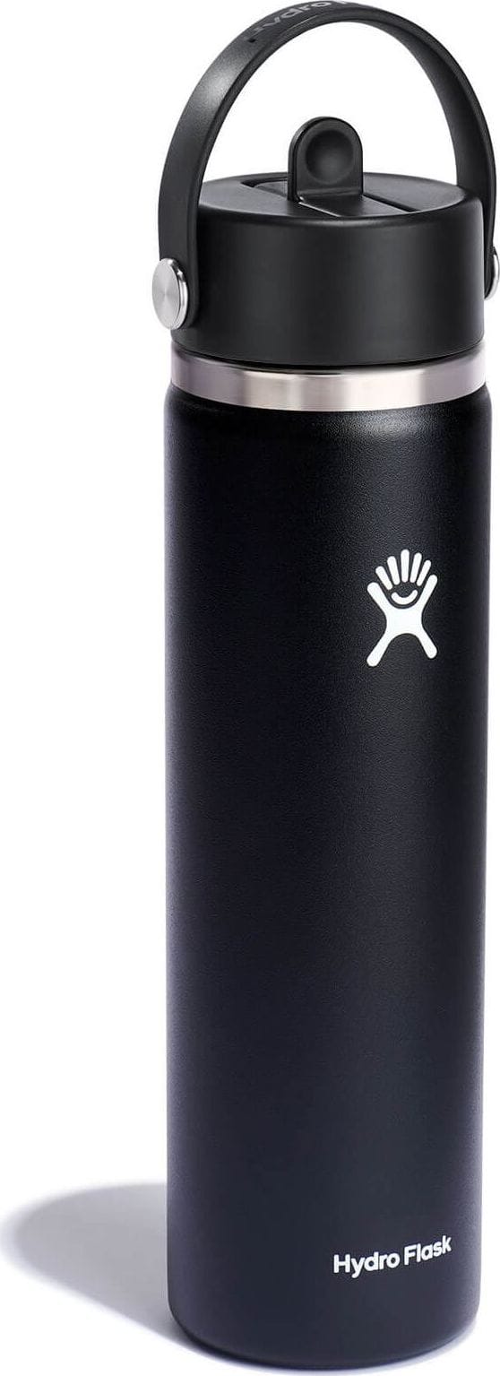 Hydro Flask Wide Mouth with Flex Straw 709 ml Black Hydro Flask