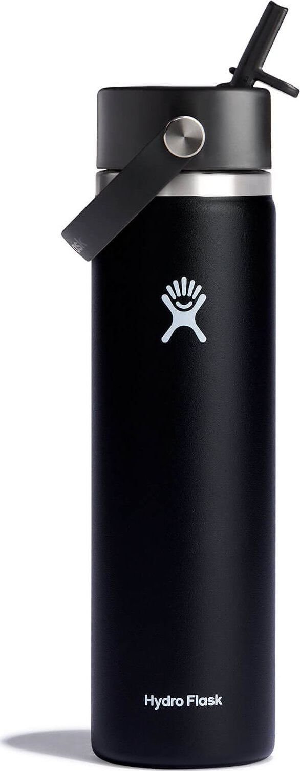 Hydro Flask Wide Mouth with Flex Straw 709 ml Black