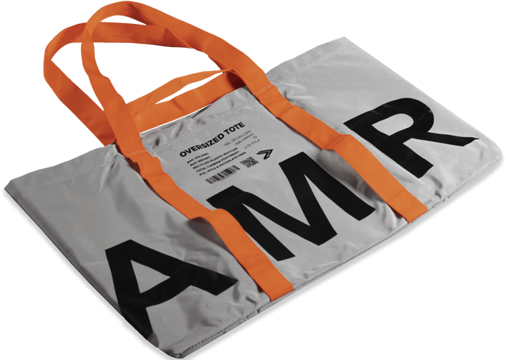 IAMRUNBOX Oversized Tote Bag Grey IAMRUNBOX