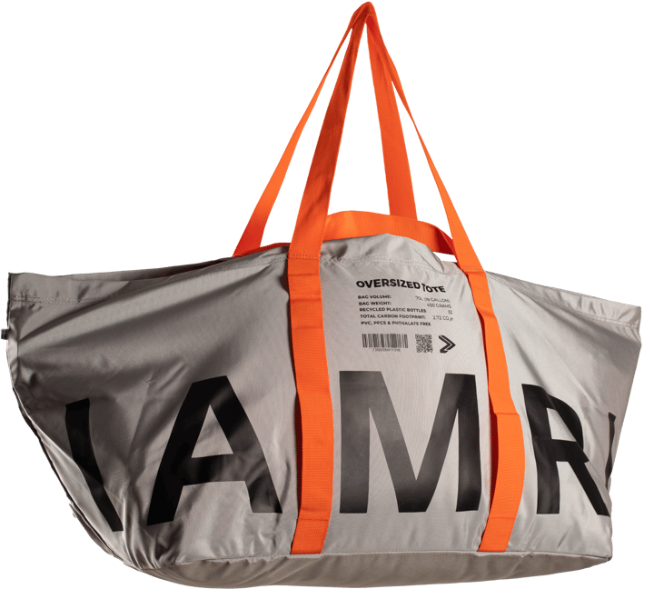 IAMRUNBOX Oversized Tote Bag Grey IAMRUNBOX