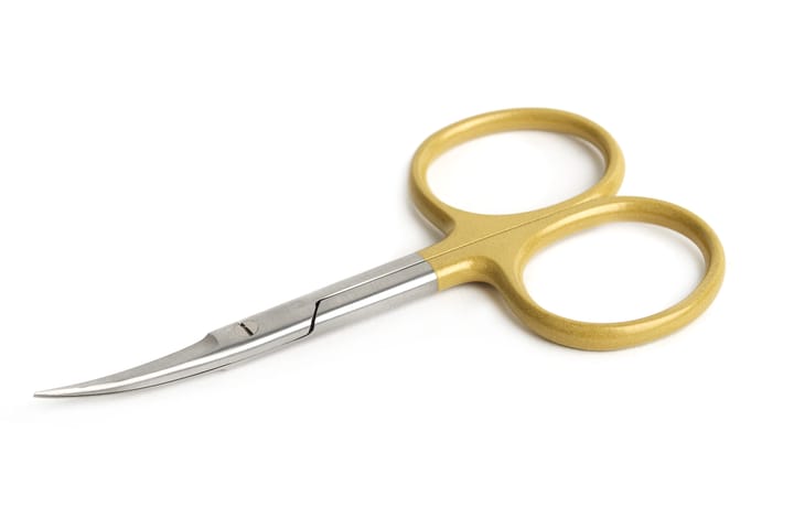 Flydressing Flydressing High Grade Scissor Curved 4" Gold Høykvalitets Saks For Fluebinding Flydressing